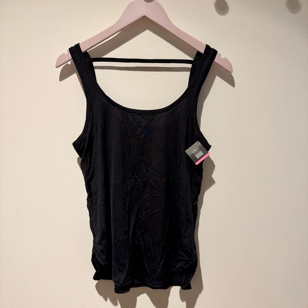 VICTORIA’S SECRET | NWT VSX Black Work Out Tank Camisole Top S